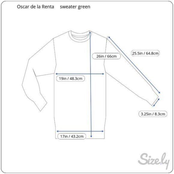 Oscar de la Renta Winter Green Sweater - Picture 5 of 5